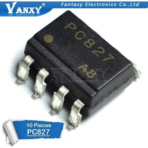 10pcs PC827 SOP-8 EL827 TLV827 TLV-827 SOP optoisolator photoelectric coupling