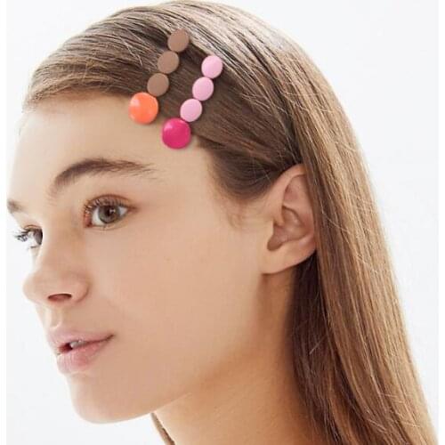 120pcs/lot DIY Simple Multi Acrylic Contrast Color Hair Duck Clips Candy Colore Hairpins Hair Styling Tools Accessories HA1000