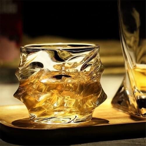 300-340ml Whiskey Drinking Glass Crystal Drinking Glasses Cups Martini Wine Beer Glass Cup Transparent For Bar Hotel Glassware