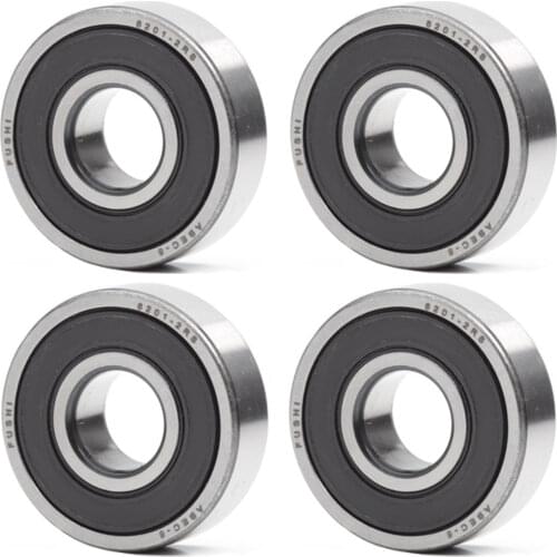 6201RS Bearing ABEC-5 (8 PCS) 12x32x10 mm Deep Groove 6201-2RS Ball Bearings 6201RZ 180201 RZ RS 6201 2RS EMQ Quality