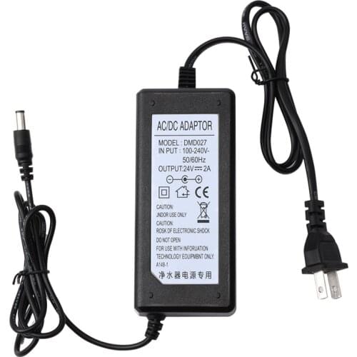 Pure Water Machine RO Booster Pump Power Adapter Transformer 2.0A Input 100-240V, 50-60Hz, Output DC24V Osmosis Inversa Sistema