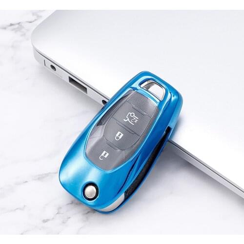 New TPU car Folding key case cover For Chevrolet Aveo Cruze 2014 2015 2016 2017 2018 2019 2020 Replacement Remote Car Key Shell