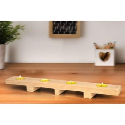 Meya Decor Wooden Decorative Stylish 4'lü candle Holder candle candle and candlestick свеча и подсвечник vela y candelero