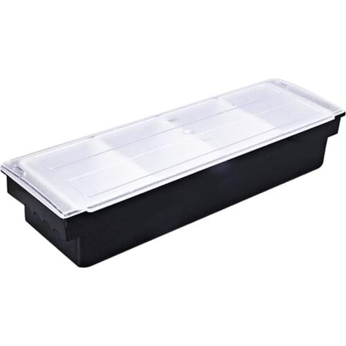 Bar Top Food and Condiment Dispenser 4 Tray Plastic Garnish Station for Serving, Bartending, and Salad Prep Tools