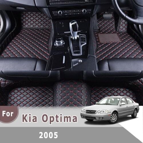 RHD Carpets For Kia Optima 2005 Car Floor Mats Artificial Leather Custom Foot Liners Auto Styling Interior Accessories Covers