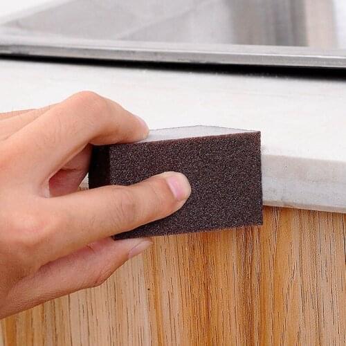 Kitchen xi wan shua Sponge Silicon Carbide Mop Decontamination Iron Rust Cleaning Brush