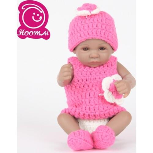 Mini Bebe Reborn Baby Dolls Full Silicone Vinyl Reborn Babies 25 CM Lifelike Mini Reborn 10 Inch Toy Toddler Playmate Xmas Gifts