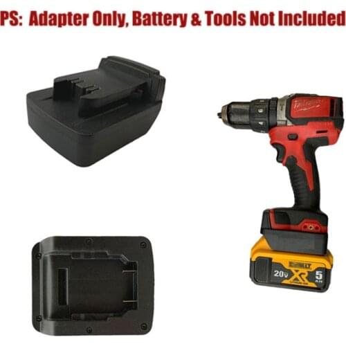 For Dewalt 18/20v Li-Ion Battery Convert To Milwaukee M18 18v Drill Tool Adapter Power Tool Accessories Wholesale