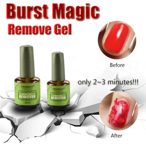 New Burst Magic Nail Polish Remove Gel Acrylic Soak Off Clean Degreaser 15Ml Nail Polish