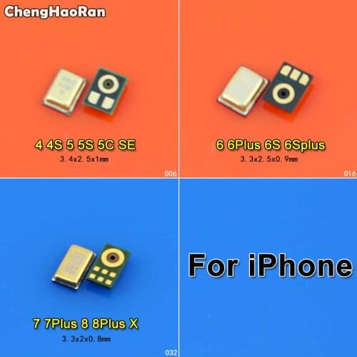 ChengHaoRan 2pcs New Mic Speaker Microphone For iPhone 4 4S 5 5S SE 5C 7 6 6G 6S 6 Plus 7 Plus 6S Plus 8 Plus X Ten