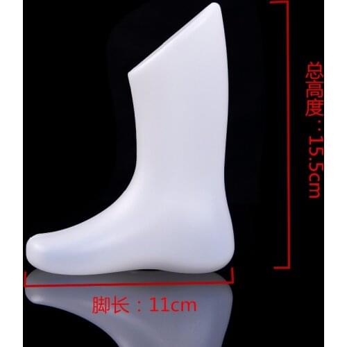 New 1pc Kids Baby Mannequin Dummy Length Display Tool Plastic Torso White Color Foot Short Stocking For DIY Supplies Accessories
