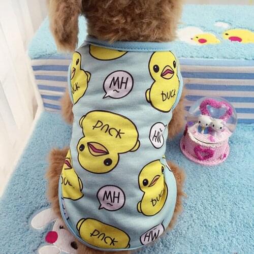 PUOUPUOU Cute Print Pet Dog Clothes Cartoon Dog Coat Jacket Lovely Pet Clothing Vest for Small Medium Dogs Sweet Ropa Para Perro