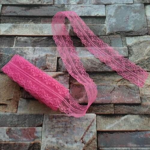 Wholesale 10 Yards 35 MM Width Rose Bilateral Lace Ribbon For Sewing Decoration DIY jewelry Clothing Accessories