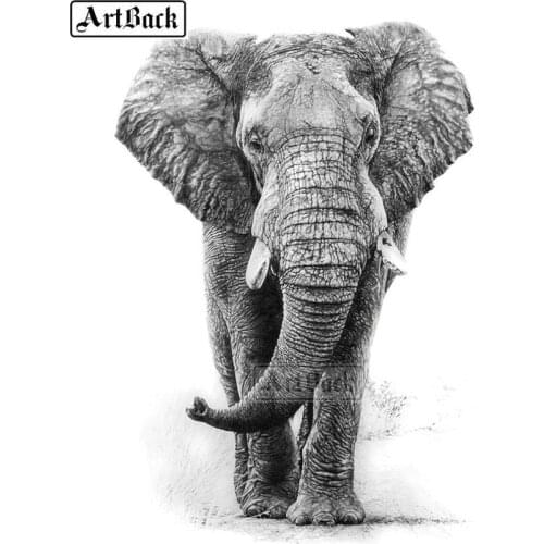 Full square drill diamond painting elephant 3d diamond embroidery animal mosaic craft decoration gift ARD510