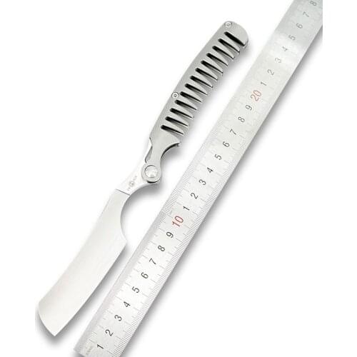14C28N Titanium Alloy Razor Comb Multi-purpose Folding Knife Folding Knife Sharp Tool High Hardness Tool