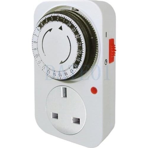 EU UK US Plug Kitchen Socket 24-Hour Cycle Switch Reservation Automatic Power Off Timing Switch