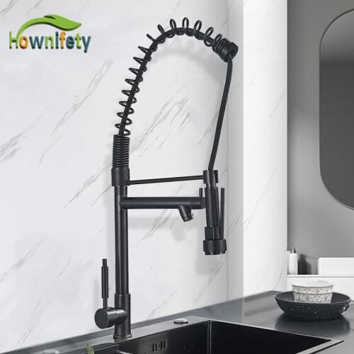 Tall Kitchen Faucet Hot Cold Mixer Crane Tap Deck Mount High 360 Degree Rotation Single Handle Dual Spout For Kitchen Wash Taps