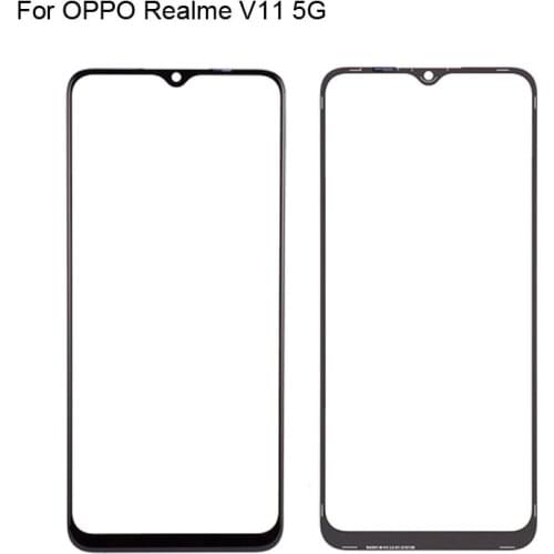 For OPPO Realme V11 5G Front LCD Glass Lens touchscreen V 11 RMX3121 Touch screen Panel Outer Screen Glass without flex