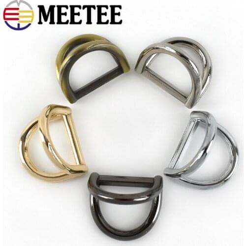 10/20pcs 19mm Metal O Dee D Ring Buckles Bag Chain Strap Hang Clasp DIY Luggage Hardware Lesther Crafts Accessories