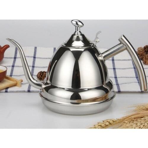 60% Hot Sales!!! 1.2L Stainless steel gooseneck teapot household kitchen electromagnetic kettle