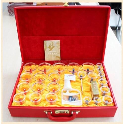 24 cans suit cupping Household vacuum cupping apparatus vacuum physical therapy health care body massage, gift boxes