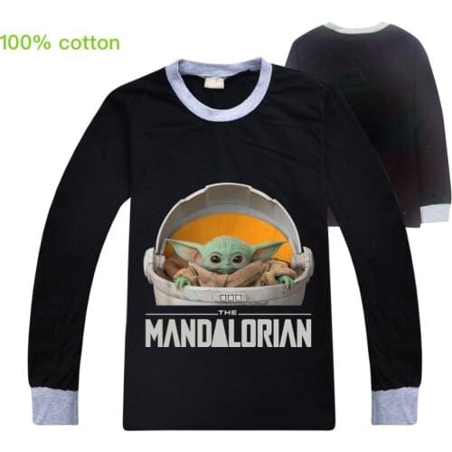 Baby Yoda The Mandalorian Kids Clothes Boys 8 To 12 Cotton Fall Boutique Outfits Baby Girl Tops Chiild Shirts for Teenage Girls