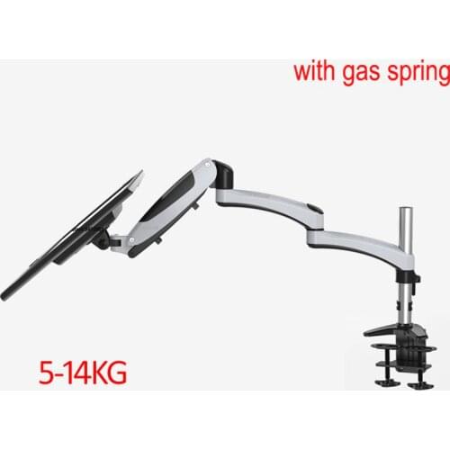 DL-GST113 Desktop17-27" grommet clamp base LCD LED Monitor Holder Arm Gas Spring Full Motion TV Mount Loading 5-14Kgs