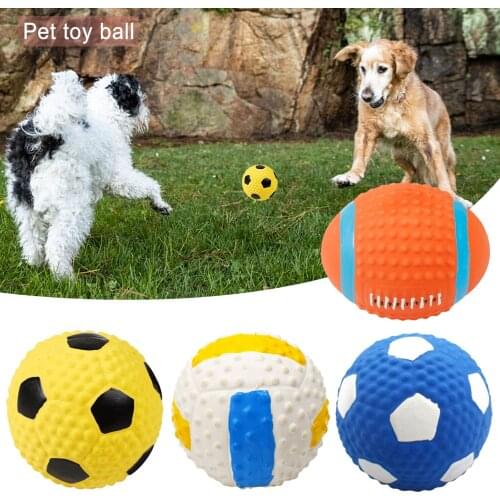 Pet Latex Toy Cat Balls Toys Puppy Pet Training Toy Dog Kitten Play Chewing High-elastic Cotton Filled Dog Scratch Sports Toy