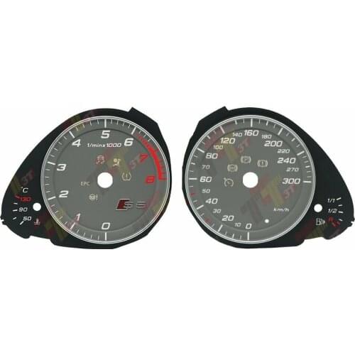 Gauge Face for Audi A5 S5 Magneti Marelli Instrument Cluster Grey 300KM/H