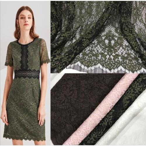 1.5 * 1.5 m Lash Embroidery Lace Fabrics Cotton Cord French Lace Fabric Guipure Nigeria African Lace For Wedding Dress