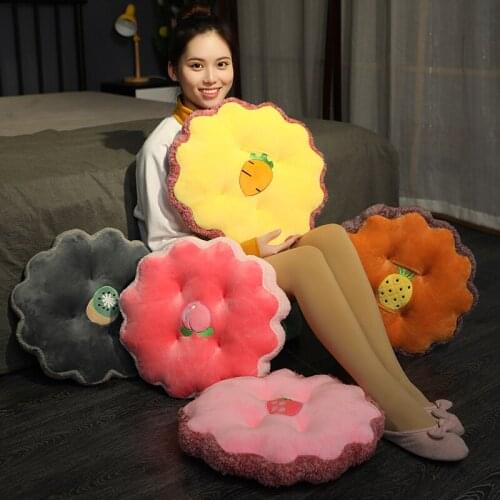 45CM fruit Plush Toys cushion Lovely Carrot kiwi strawberry Stuffed Soft Sofa Cushion Home Bed Decoration Gifts for Girl Kids