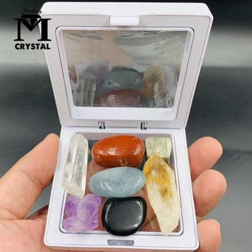 Natural quartz crystal stone gemstone mineral specimen healing gemstone Yoga seven chakra crystal