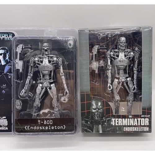 NECA The Terminator Figure T-800 T-1000 Endoskeleton Figure PVC Action Figure Collectible Model Toy 18cm