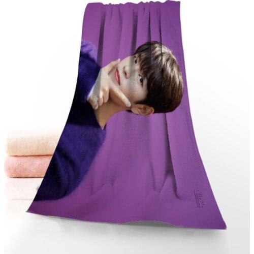 New Custom SeungMin Towel Printed Cotton Face/Bath Towels Microfiber Fabric For Kids Men Women Shower Towels 70X140cm