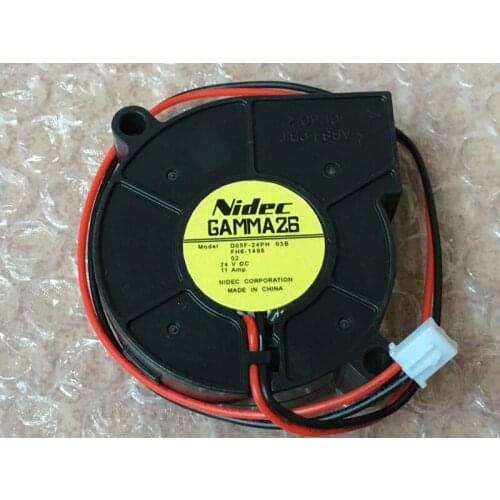 Original Nidec GAMMA26 D05F-24PH 03B DC 24V 0.11A 2 Line Turbo Blower Axial Cooling Fan
