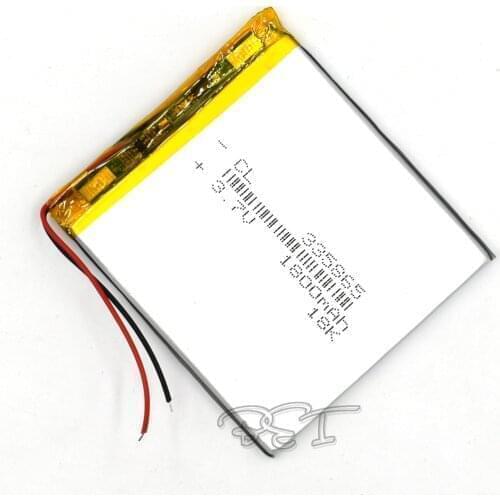 10Pcs Rechargeable Li-Polymer lithium battery 3.7V 335865 1800mAh Battery With PMC For Toy MP3 MP4 GPS Speaker LED Light Camera