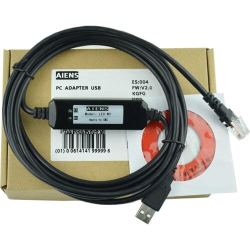 Suitable for SMC electric cylinder driver debugging cable programming line LEC-W2 data download line LEC-W1