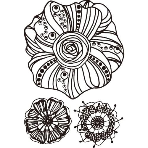 Beautiful Flowers Transparent Clear Silicone Stamp/Seal for DIY scrapbooking/photo album Decorative clear stamp A1430