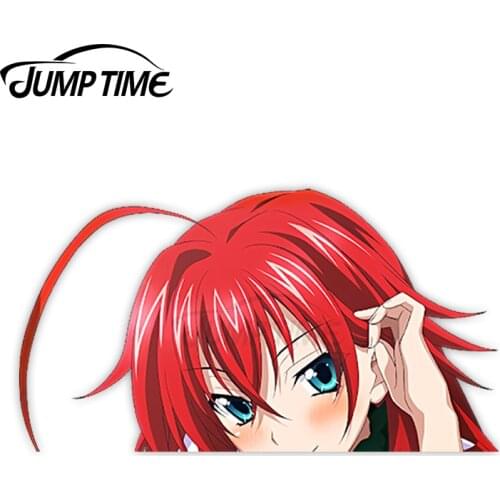 Jump Time High School DxD Rias Gremory 278 Cute Anime Girl Peeker Vinyl Decal Window Waifu Car Stickers