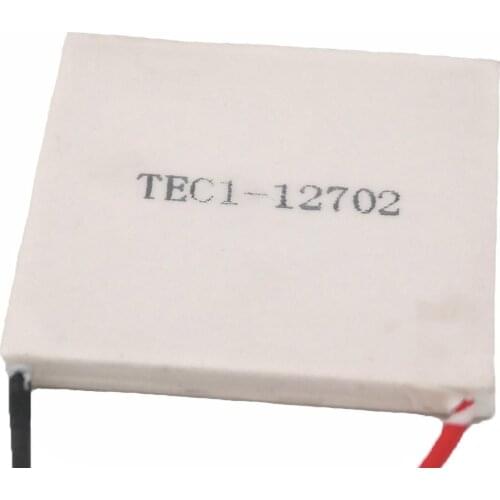 TEC1-12702 40x40mm 2A 15.4V Heatsink Thermoelectric Cooler Peltier Cooling Plate Telluride-type Refrigeration Module