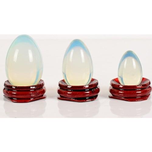 Undrilled opalite Yoni Egg Pelvic Kegel Exercise Jade Egg Tightening Vaginal Muscle crystal ball massage stone