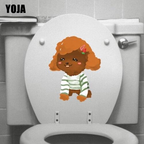 YOJA 18.2*22.7CM Pattern Dog Wall Sticker BedRoom Home Decor Toilet Decal Creative Cartoon T3-0545