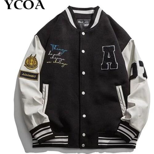 Women Coat Spring Jackets Female Winter Cardigan Harajuku Baseball Uniform Hip Hop Long Korean Sleeve Streetwear Vintage Clothes