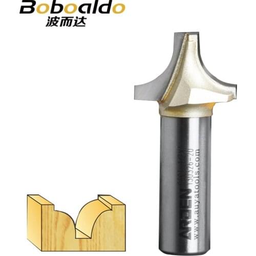 1pcs 1/2 Shank Pierce & Round Over Bit Two flutes piercing through rounding over Arden woodworking tools