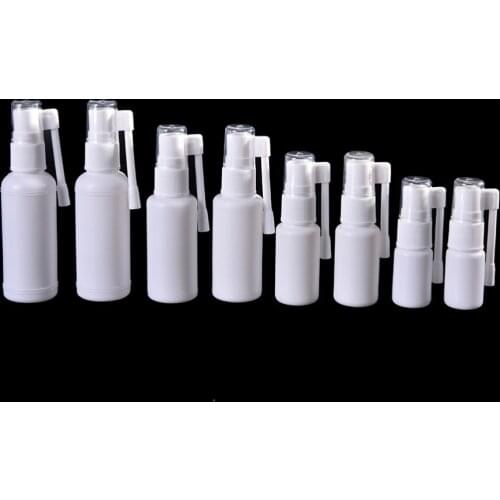 1pc 10ml 20ml 30ml empty Oral Spray Bottle Applicators Rocker Spray Medical Spray Plastic PET Bottle refillable perfume atomizer