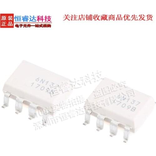 10pcs/lot New 6N137 6N137S SOP-8 High CMR Line Receiver Optocouplers