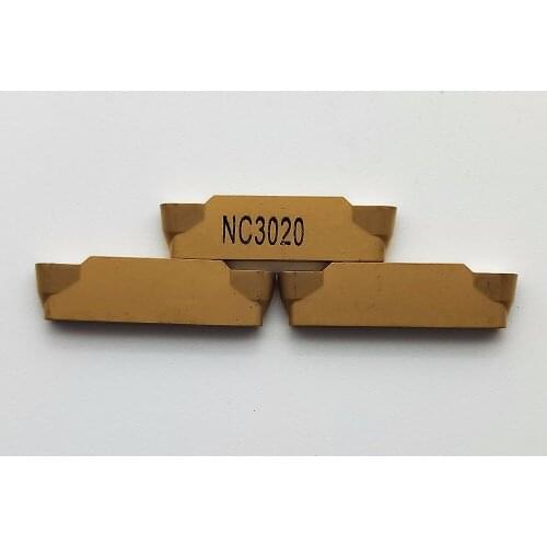 10 pcs MRMN300-M NC3020 round head slotted blade carbide blade double head cutting blade machine tool processing blade Cut off