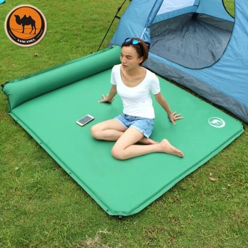 2-3 Person Use CS033-3 Ultralarge Automatic Inflatable Mat 190*160*3.5CM Outdoor Camping Mat Family Rest Air Mattress Air Bed
