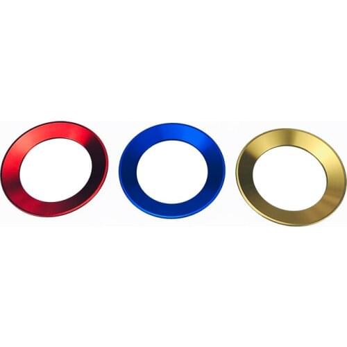 Car Styling Steering Wheel Emblem Decorative Circle Ring Accessories Case For Volkswagen VW Golf 4 5 Polo Jetta Mk6 Covers