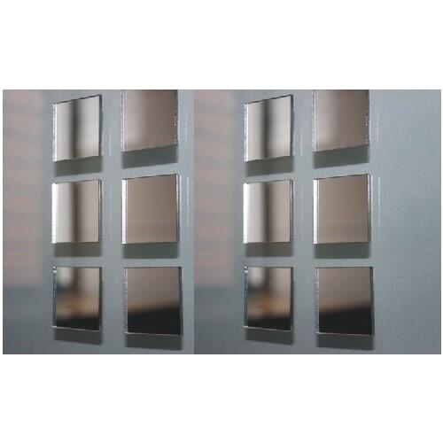 Free shipping 2*2cm square small mirror sticker ,DIY craft& scrapbooking accessory mirror sticker ,1.0mm